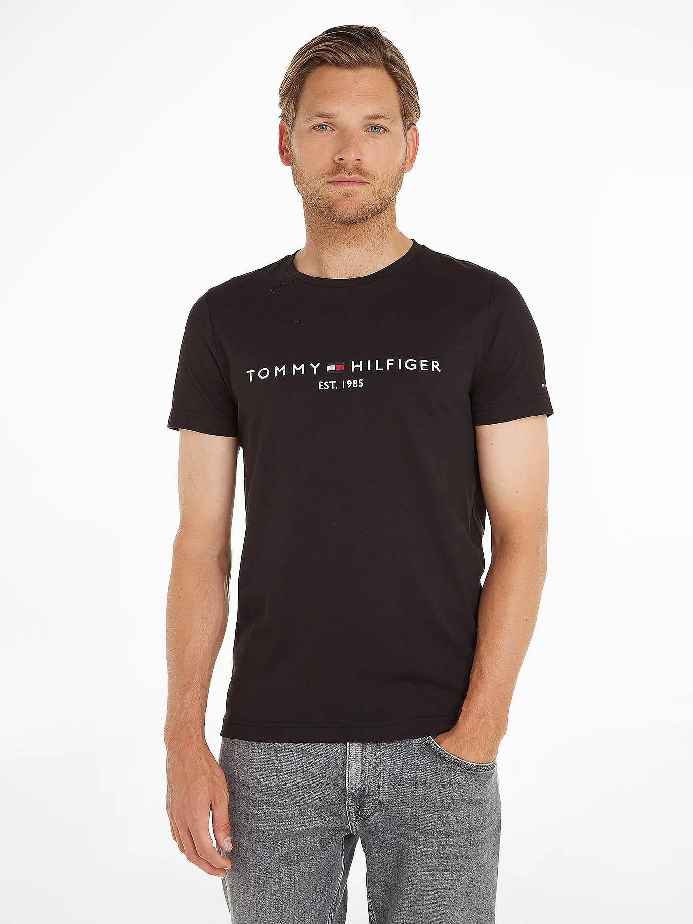 TOMMY HILFIGER | T-Shirt "Core Basic" | schwarz